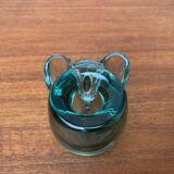 Vintage handmade African glass animal candle holders from Ngwenya Glass, set of 2.