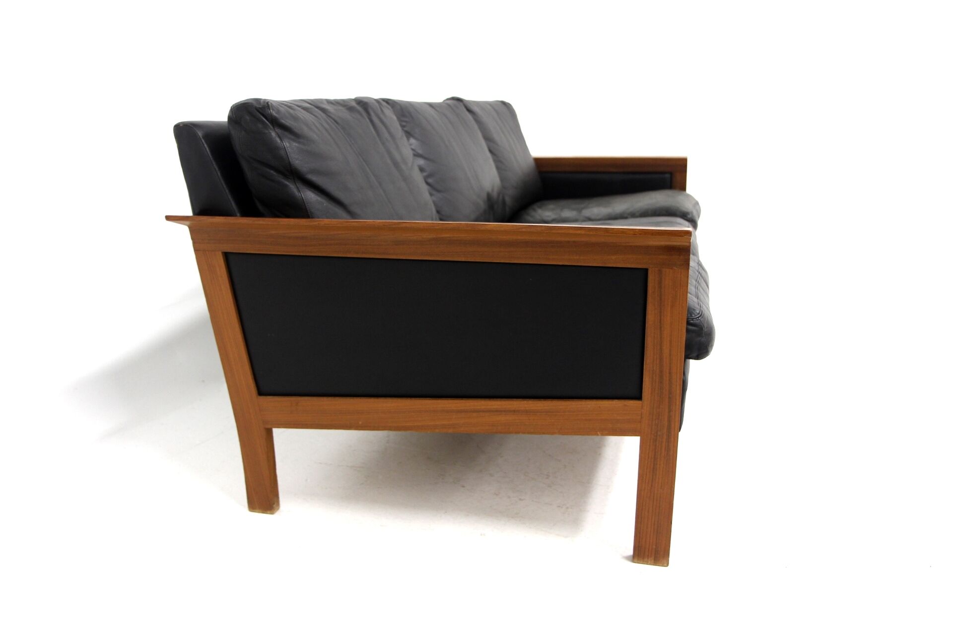 Scandinavian leather sofa, Möbel-Ikea, Sweden, 1960