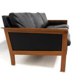 Scandinavian leather sofa, Möbel-Ikea, Sweden, 1960