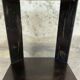 Vintage wooden pedestal table in art deco style