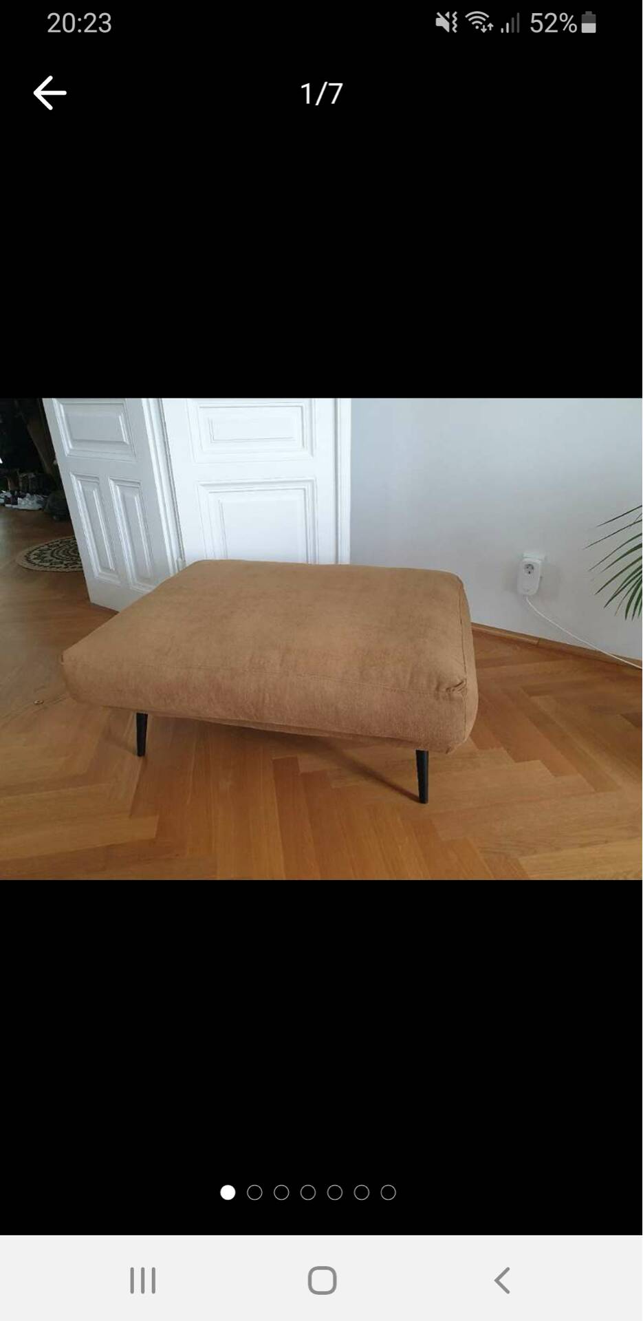 3-seater sofa BoConcept Carlton with ottoman – Vintage style from the 60s/70s