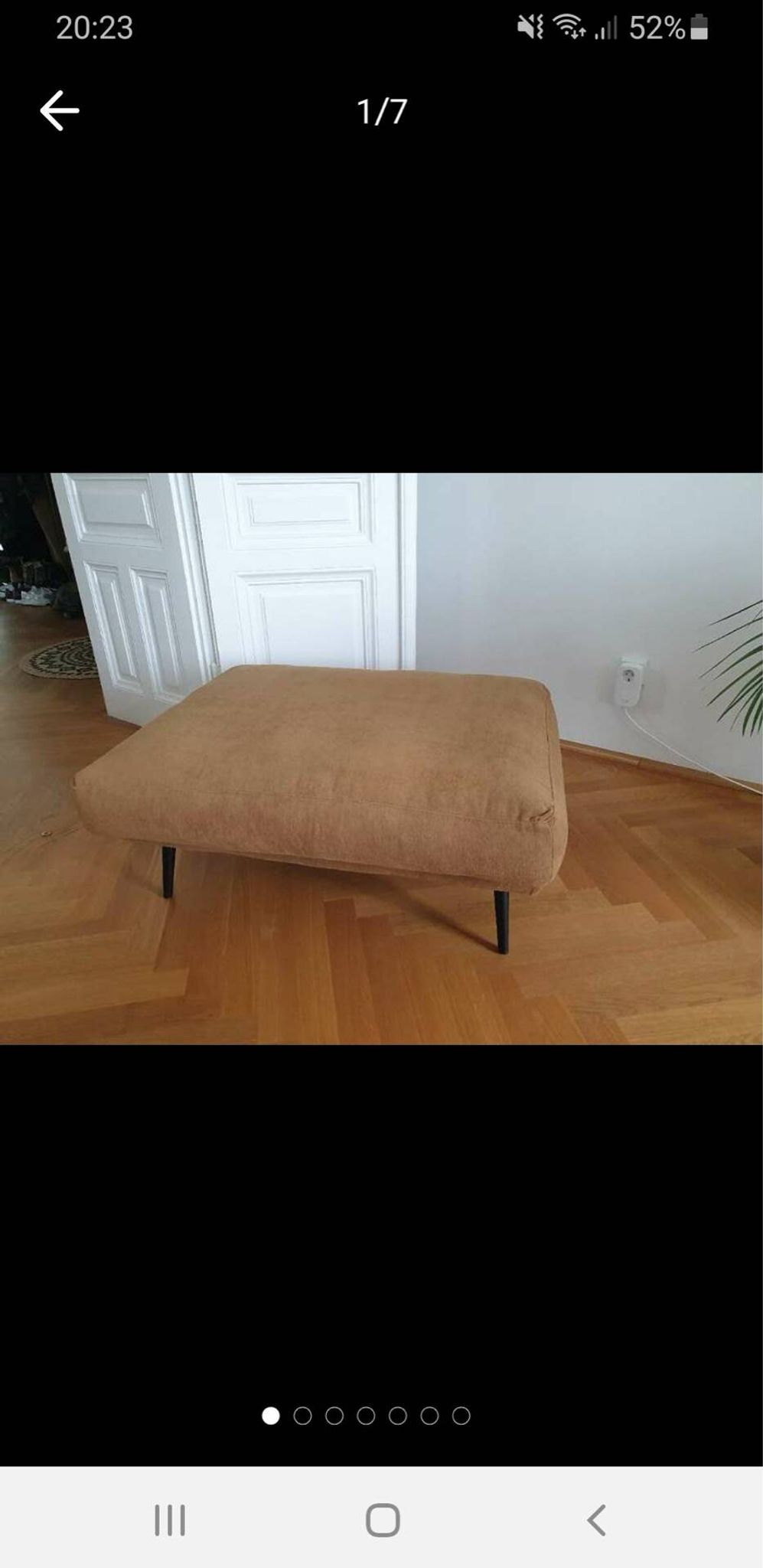 3-seater sofa BoConcept Carlton with ottoman – Vintage style from the 60s/70s