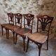 Ensemble de 4 chaises bistrot françaises anciennes Thonet – vers 1920