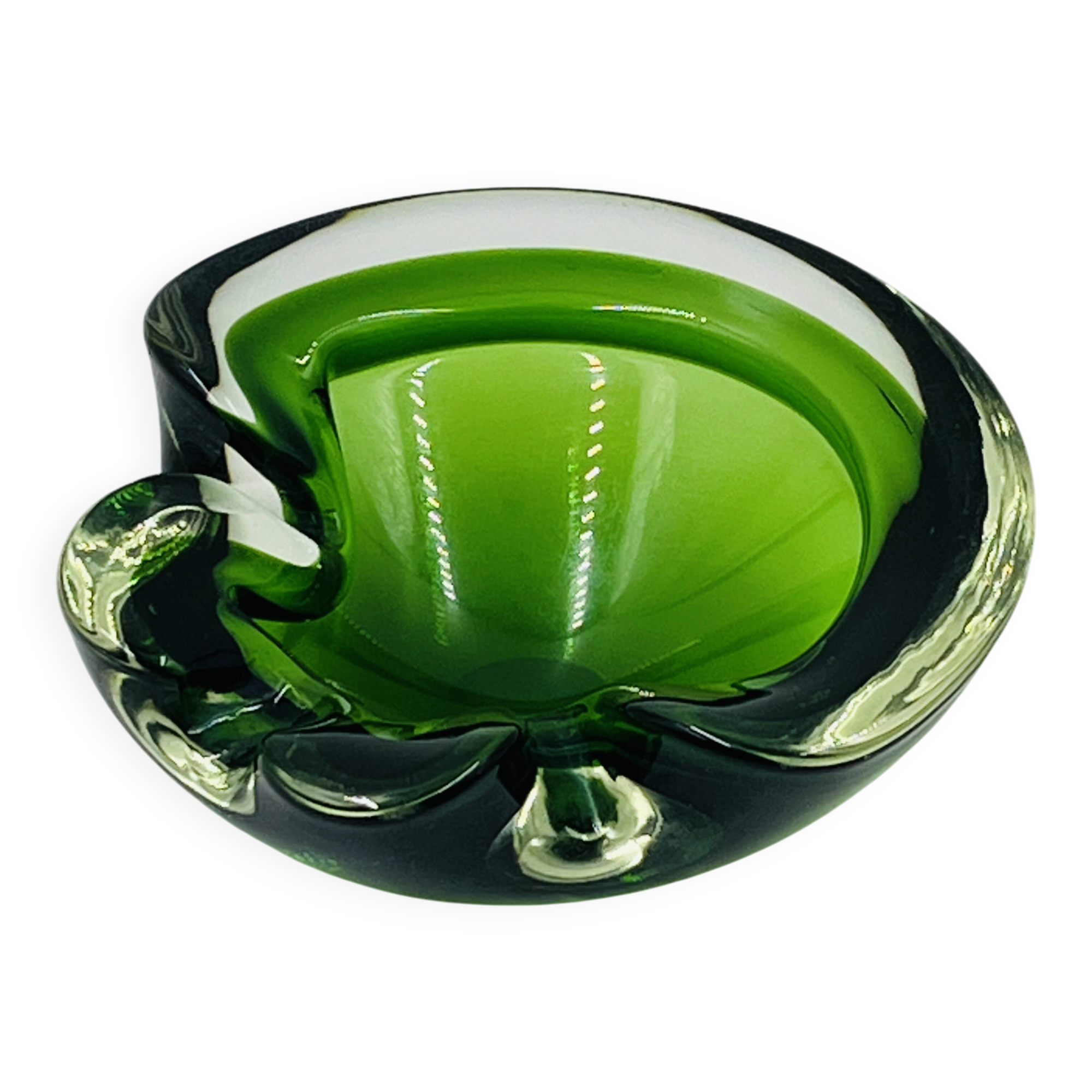 Cendrier vide-poche Murano en verre Sommerso