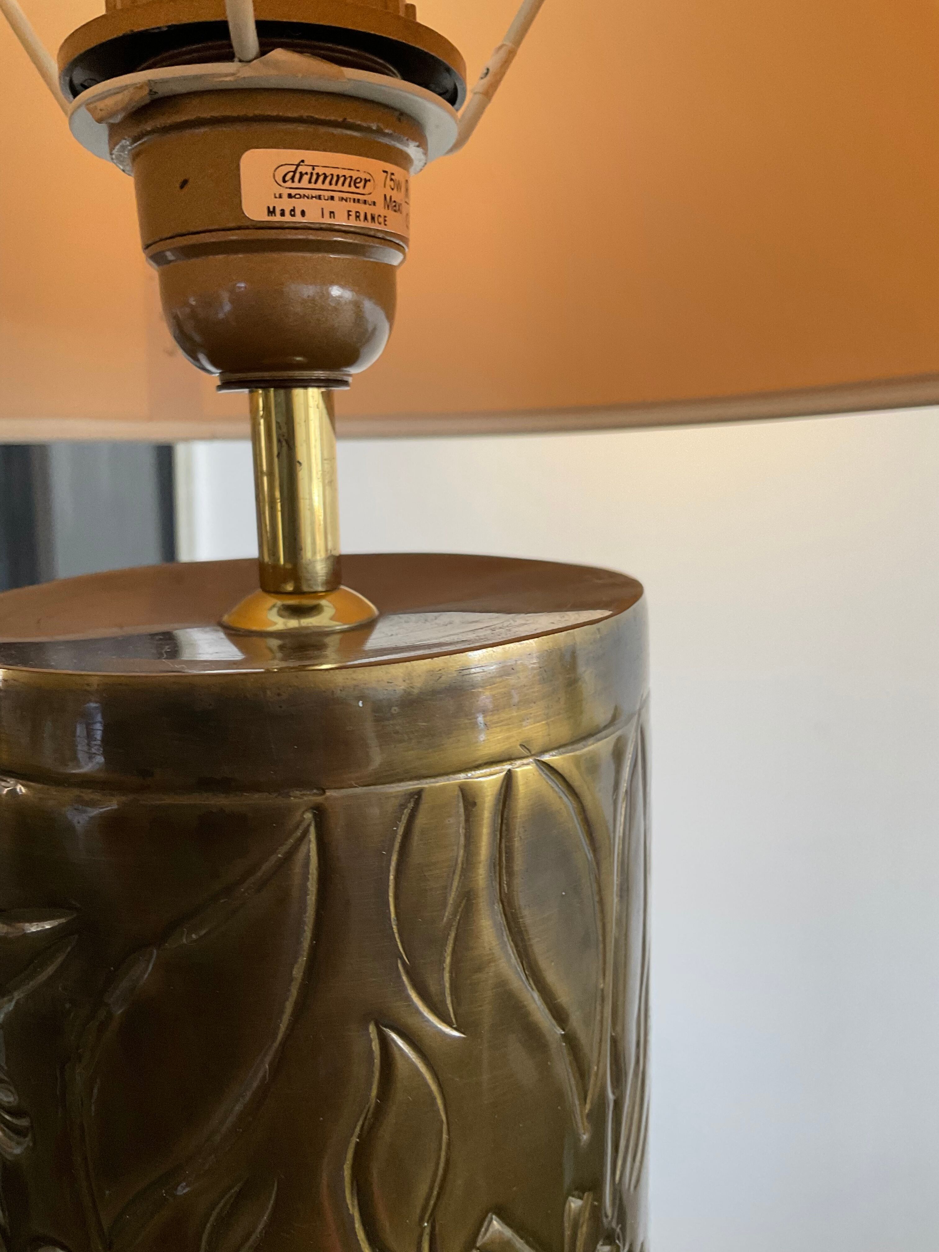 Louis Drimmer brass lamp from the 70s