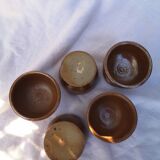 Lot de 5 coquetiers en grès
