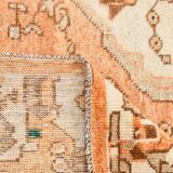 Rare Tapis Anatolien Vintage en Laine Fait Main Tons Brique & Ivoire