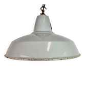 Industrial Grey Enamel Factory Pendant Lamp from Thorlux, 1960s