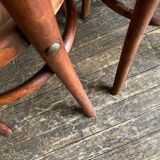 Set de 4 chaises bistrot Fischel en bois courbé chapeau de gendarme 1920