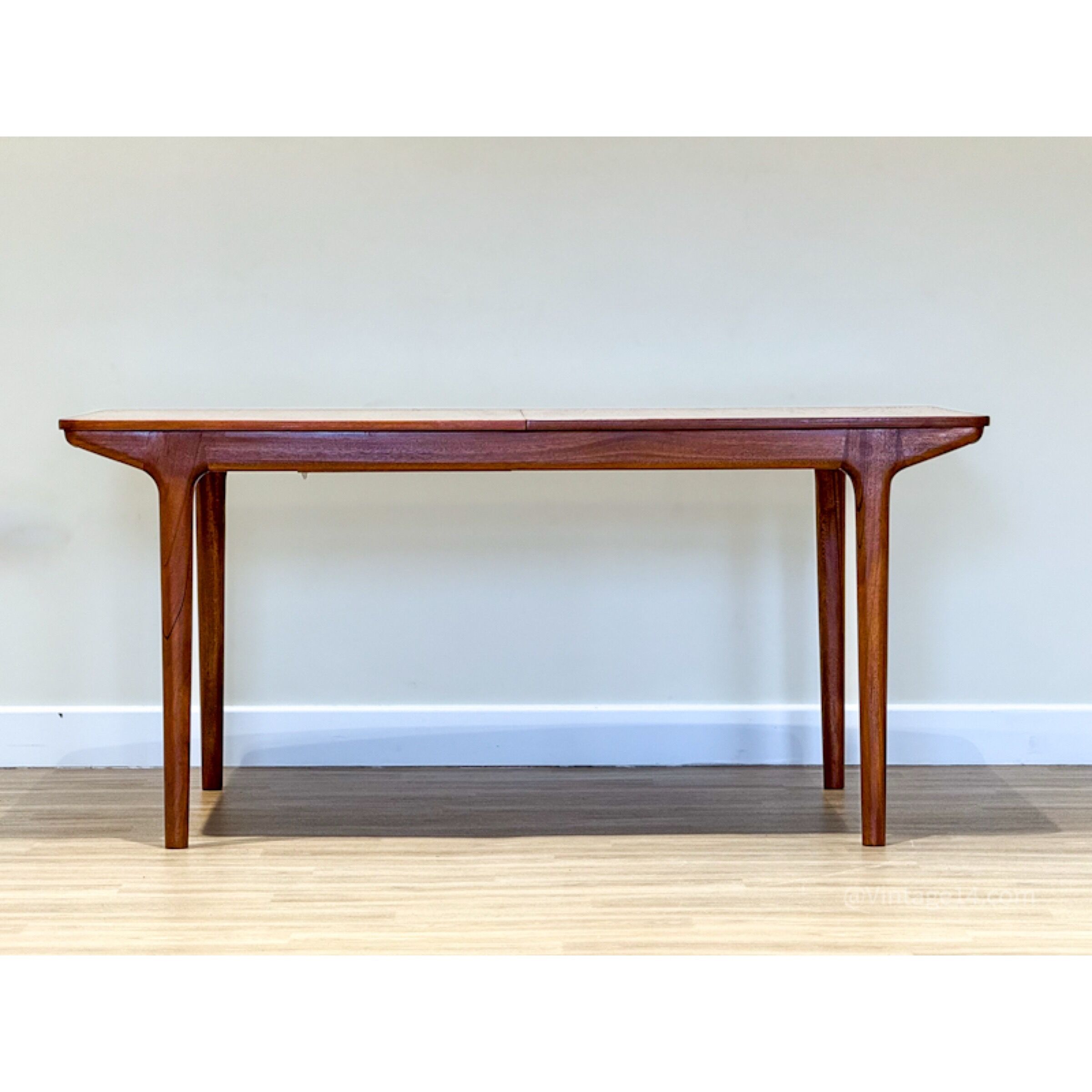 Mid-century McIntosh double extending dining table