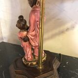 Chinese-inspired porcelain lamp