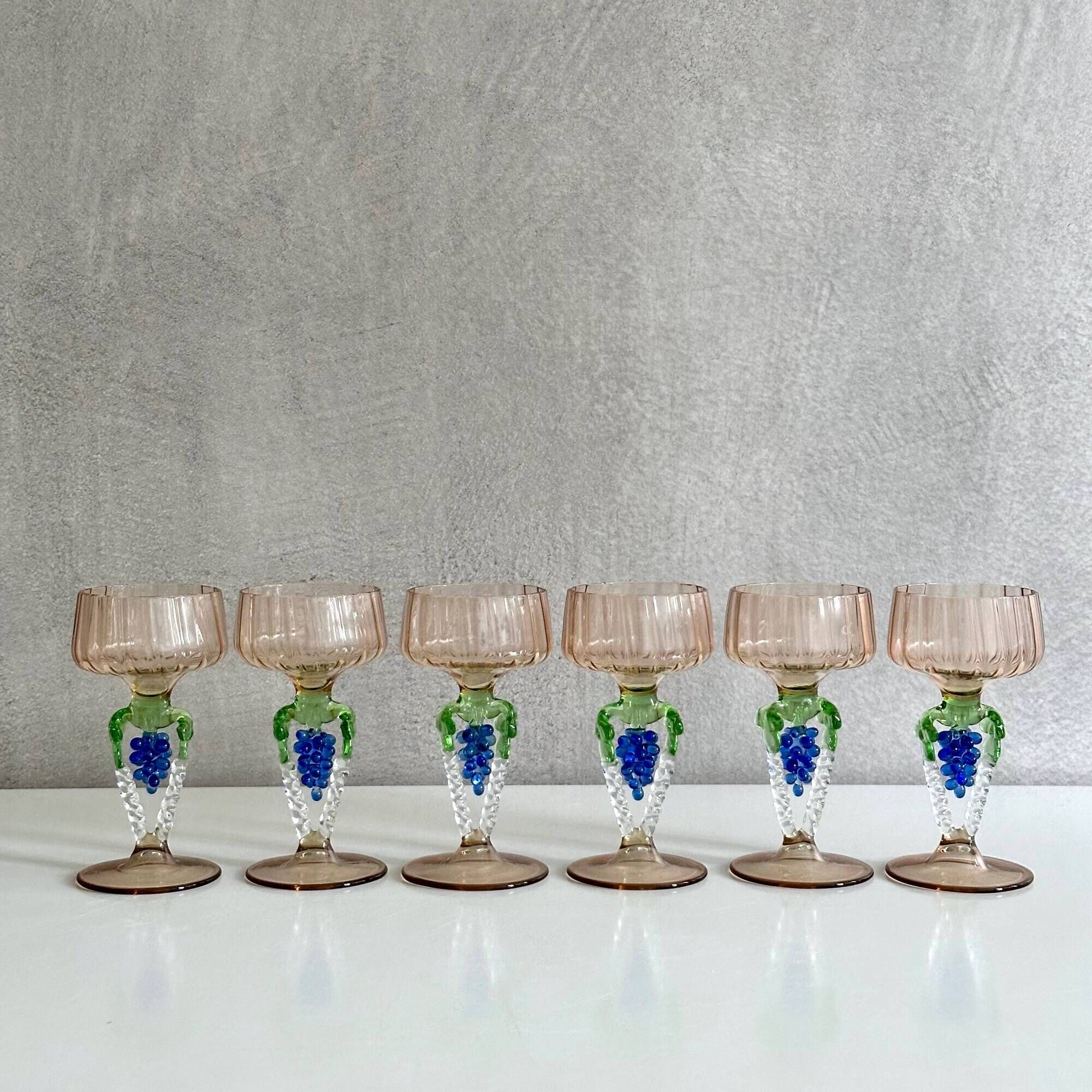 Art Deco Glass Set by Bimini – Designed by Fritz Lampl, 1920s