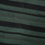 Green & Black Vintage Kilim Rug, 86x86Cm