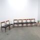 Ensemble design de chaises Lubke en bois de rose 7x