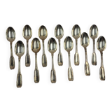 12 small silver-plated spoons