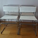 4 chairs luge stackable 60s