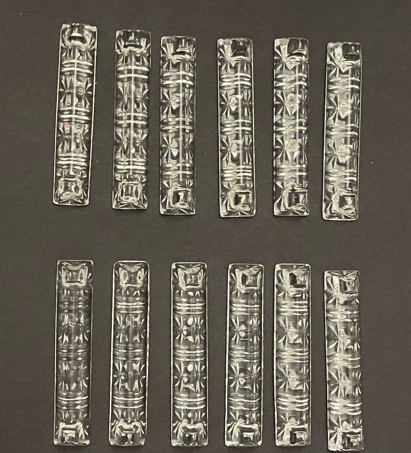 12 crystal knife holders