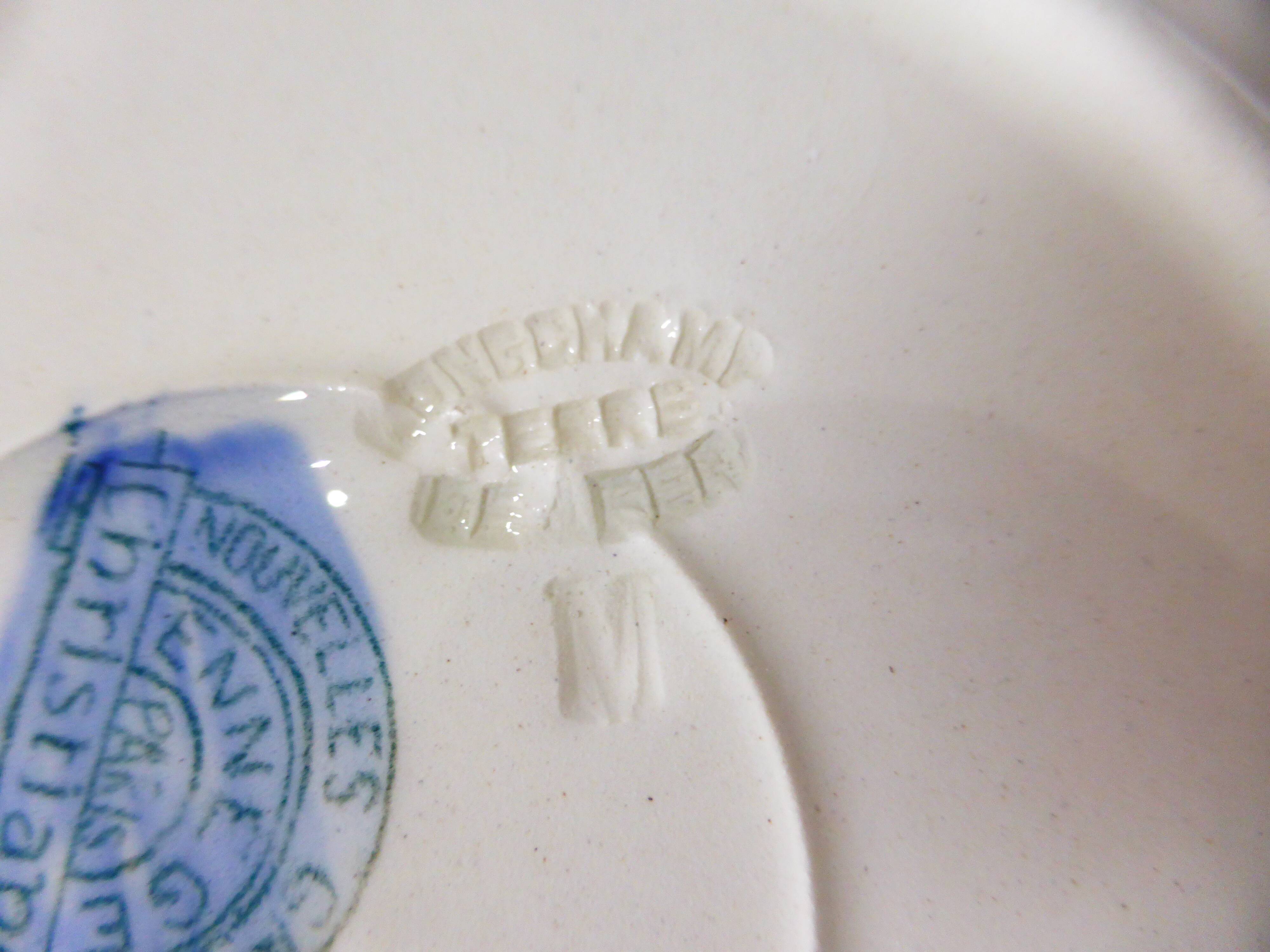 3 deep plates in ironstone from Longchamp model Christiane 220511