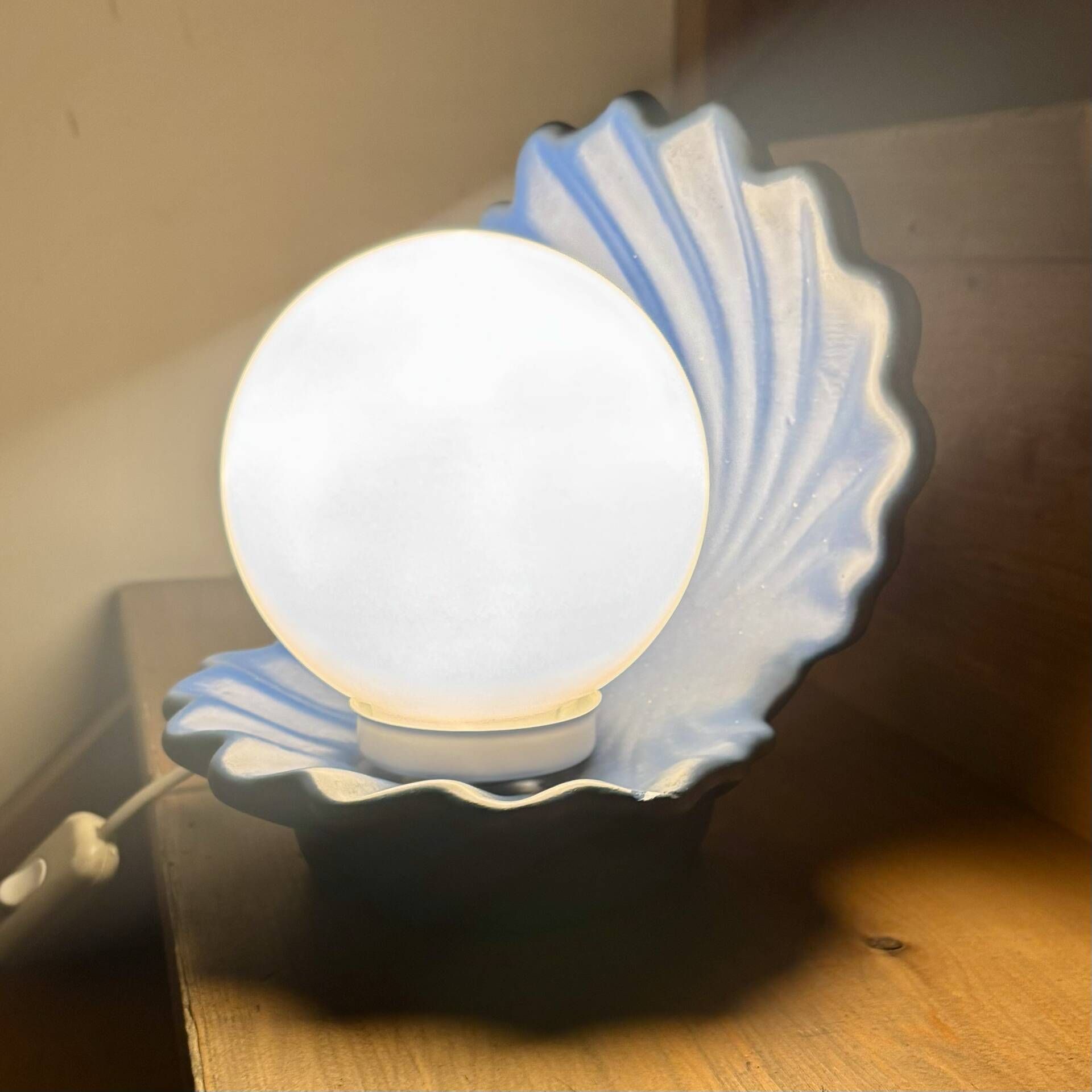 Lampe coquillage vintage