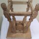 Old vintage sandblasted stool