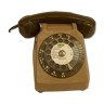 Old s 63 phone with vintage brown dial
