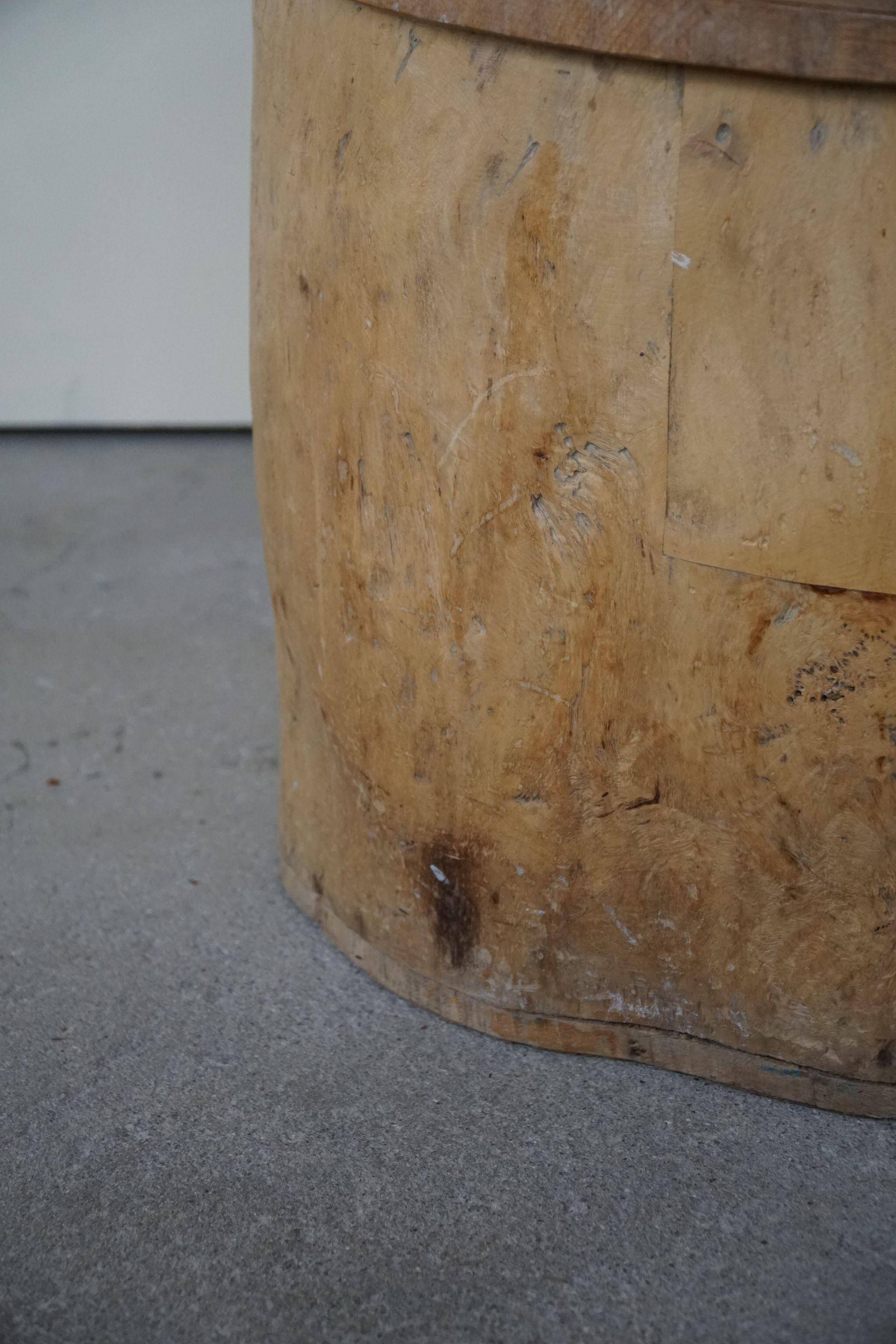 Chaise souche Wabi Sabi en bouleau massif, par un ébéniste suédois, Moderne, années 1950