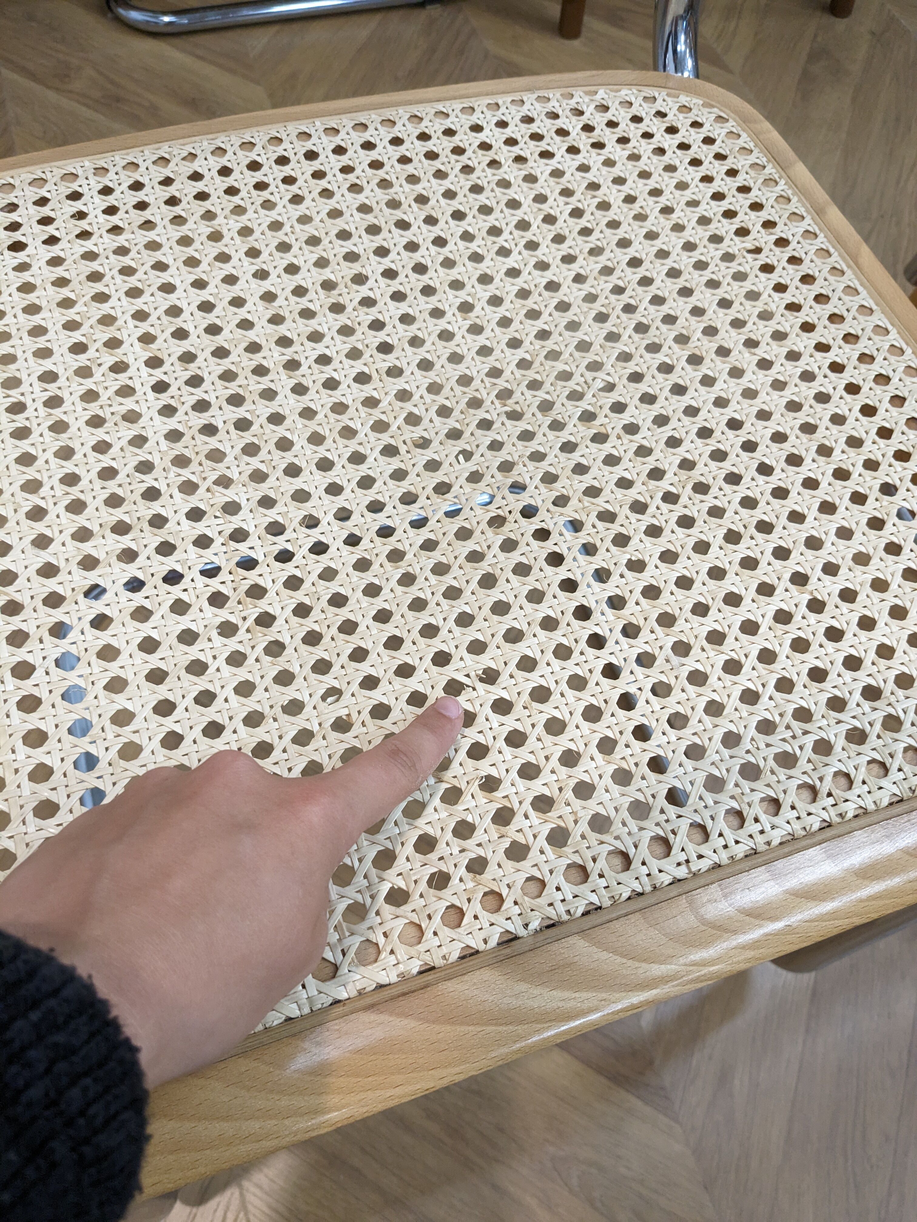 Vintage chairs Cesca B32 by Marcel Breuer