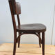 2 mahogany varnished bistro chairs