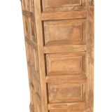 Counter, bar cabinet in solid wood and wrought iron