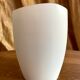 Vintage white porcelain vase AK Kaiser. It is signed Manfred Frey, 1960