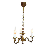 Lustre 3 Lumières Bronze