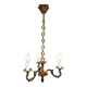 3-Light Bronze Chandelier