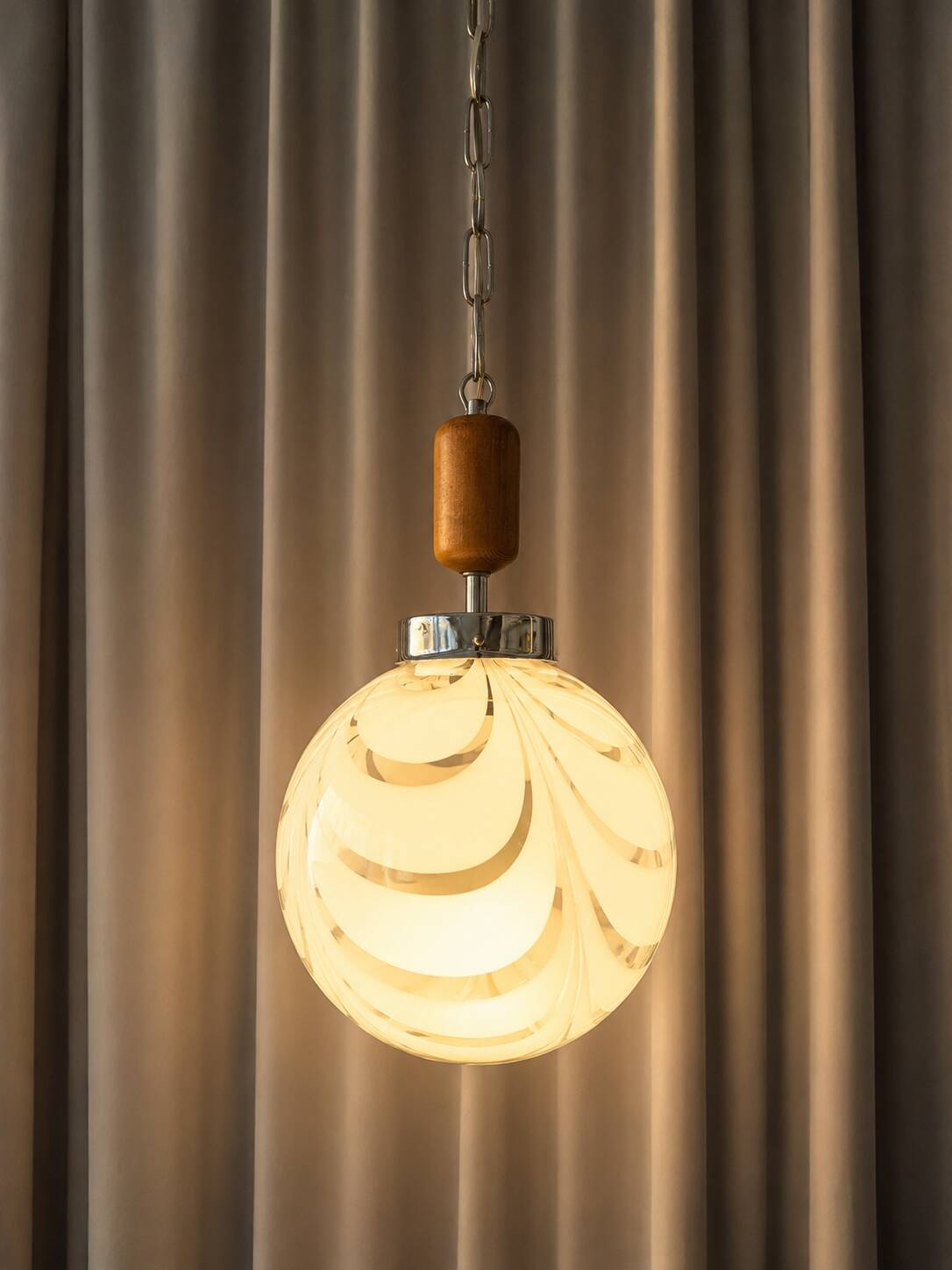 Vintage Murano glass pendant lamp – 1970s