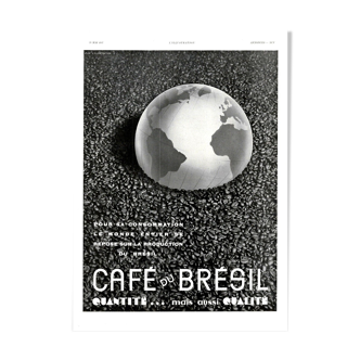 Vintage poster 30s Café du Brésil