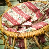 Rattan sewing basket
