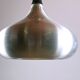 Large Danish pendant light in chrome metal, orient model by Jo Hammerborg for Fog & Morup 1960.