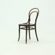 Antique Thonet Bistro Chair with Decorative Legs and Perforated Seat 1920s