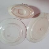 Set of dishes and gravy boat terre de feu ste francaise samaritaine