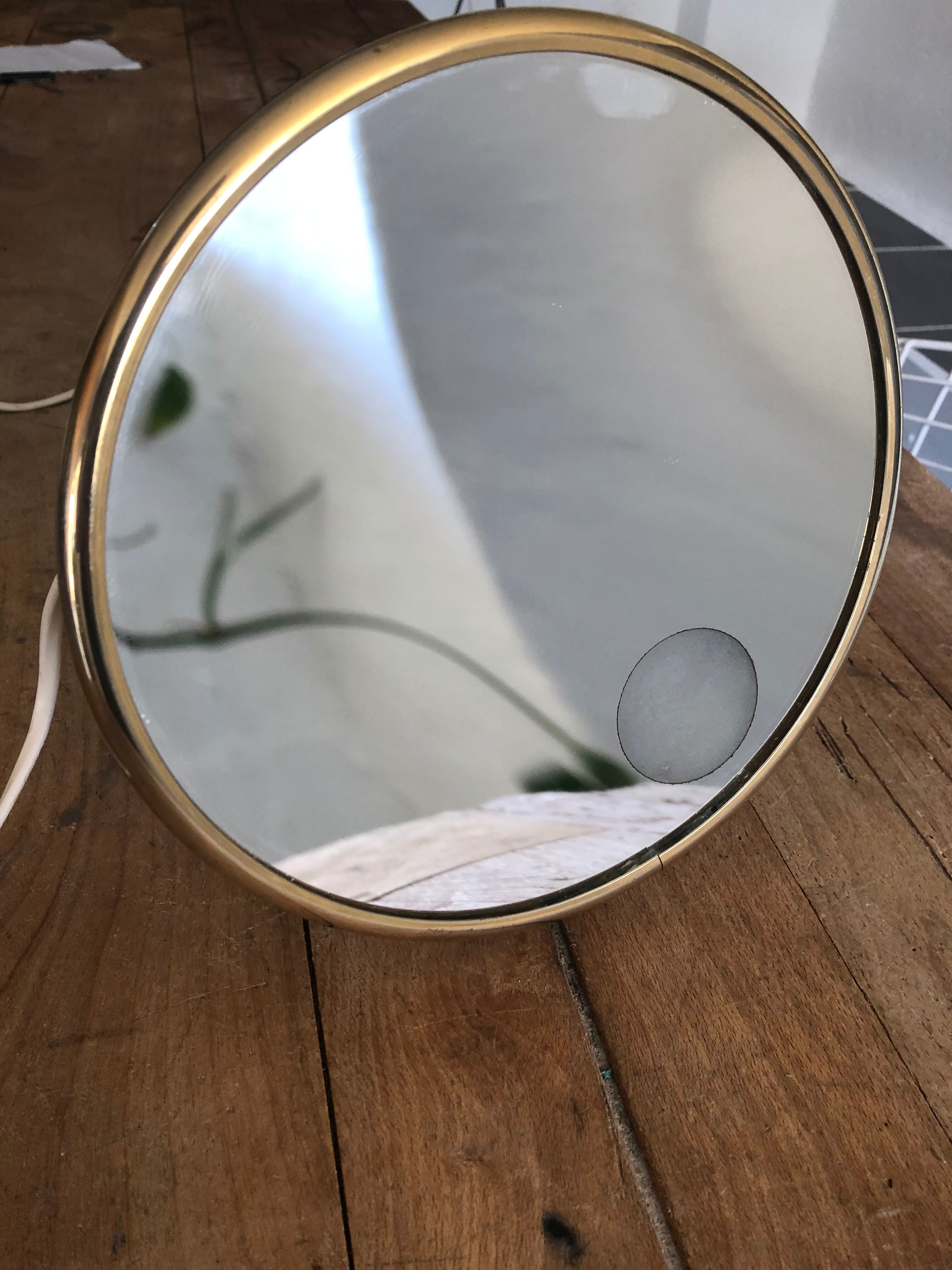 Arpin vintage magnifying mirror