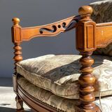 Giorgetti / classic armchair in art deco style / italy 1975s