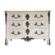 Curved chest of drawers 6 drawers of style xviiith patinated mole