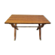 Table basse style bateau en acajou blond