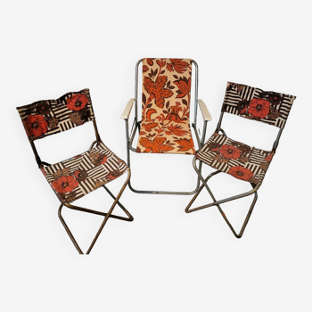 Vintage camping seating set