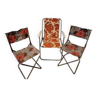 Vintage camping seating set