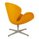 Yellow Model 3320 Swan Chair by Arne Jacobsen for Fritz Hansen