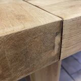 Solid oak farmhouse table