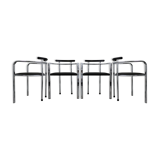 Set Italian dining chairs by Hank Lowenstein 1980's