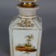 Porcelain bottle old Paris marine & bucolic decoration nineteenth century SB