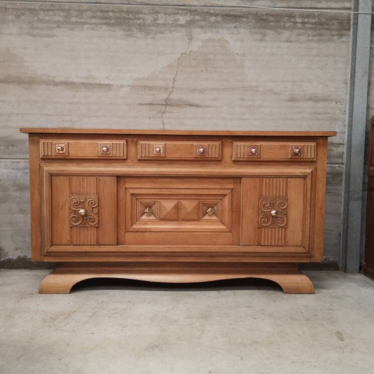 Sideboard buffet oak charles dudouyt art deco 1940