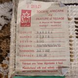Berber Wool Carpet Runner 1960s